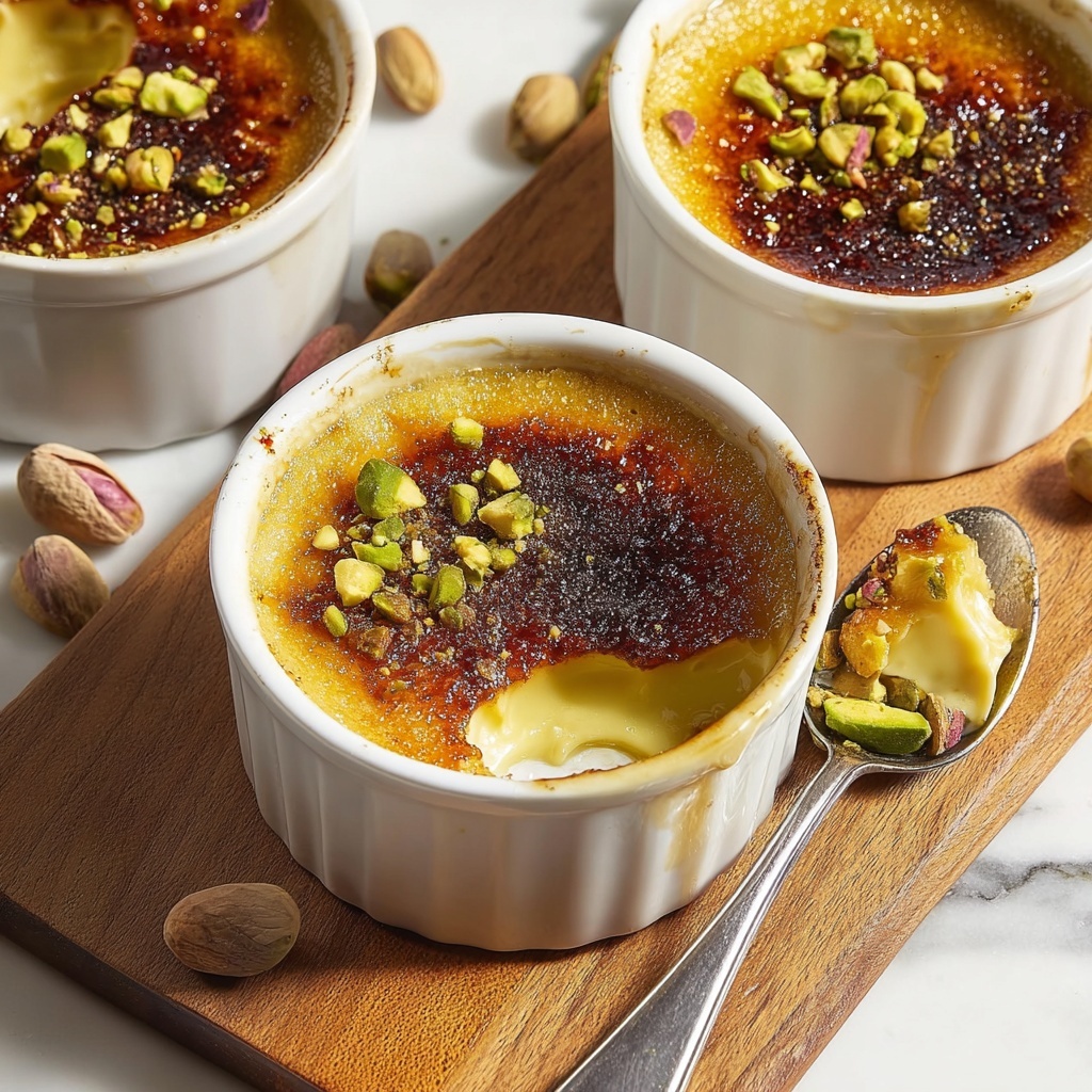Vegan Pistachio Crème Brûlée Recipe - Recipe Image