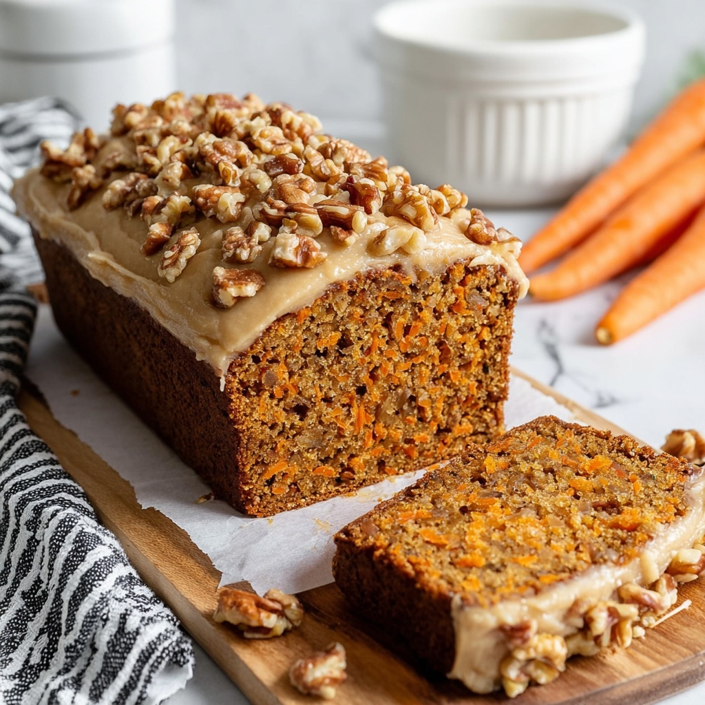 Vegan Carrot Cake Loaf Recipe - Recipe Image