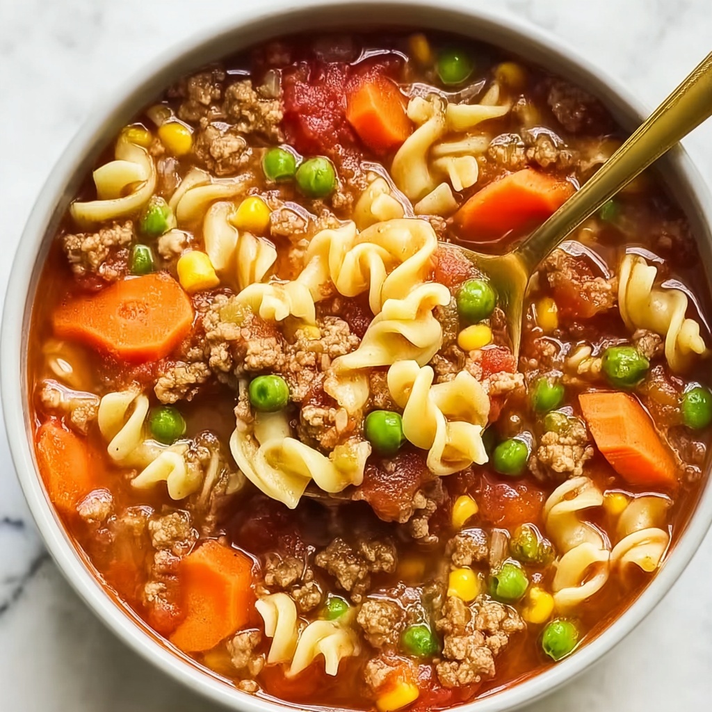 Vegetable Beef Noodle Soup Recipe - Recipe Image