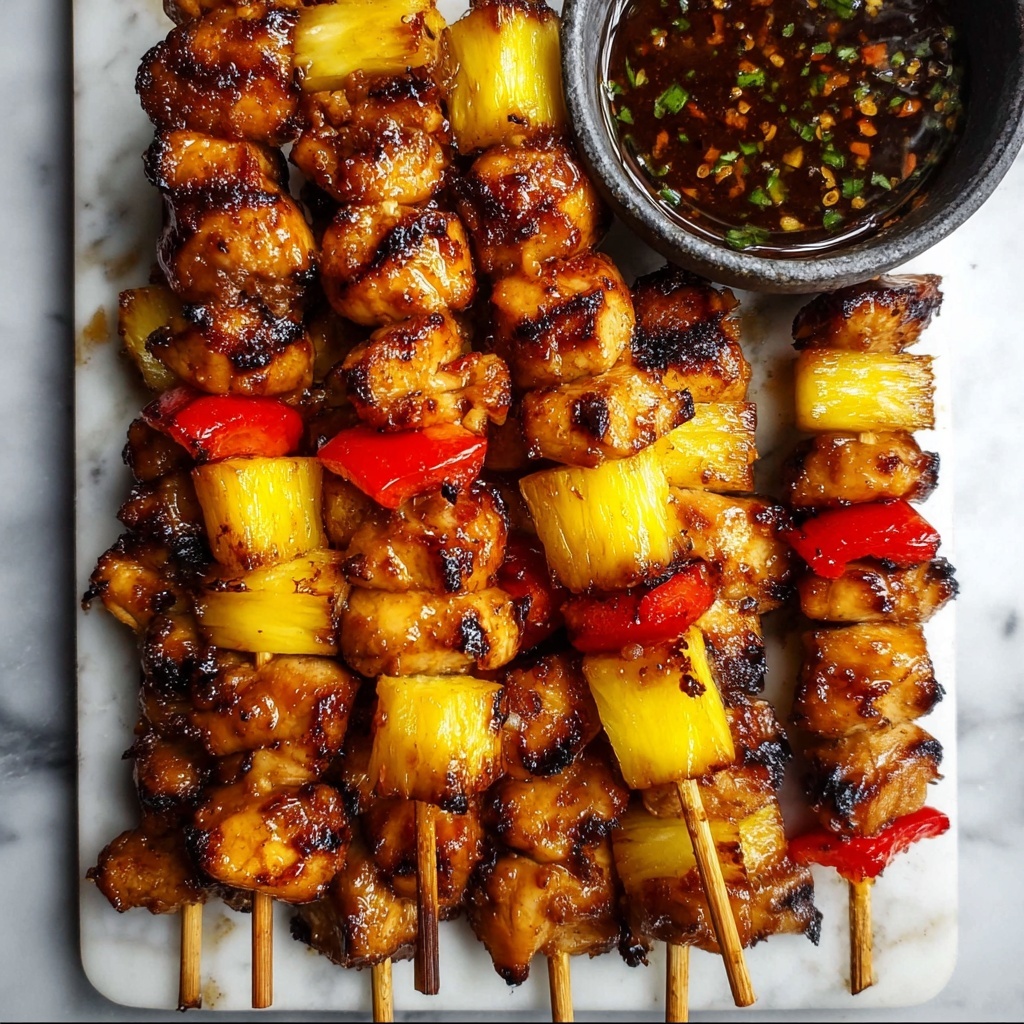 BBQ Pineapple Chicken Kabobs Recipe - Recipe Image