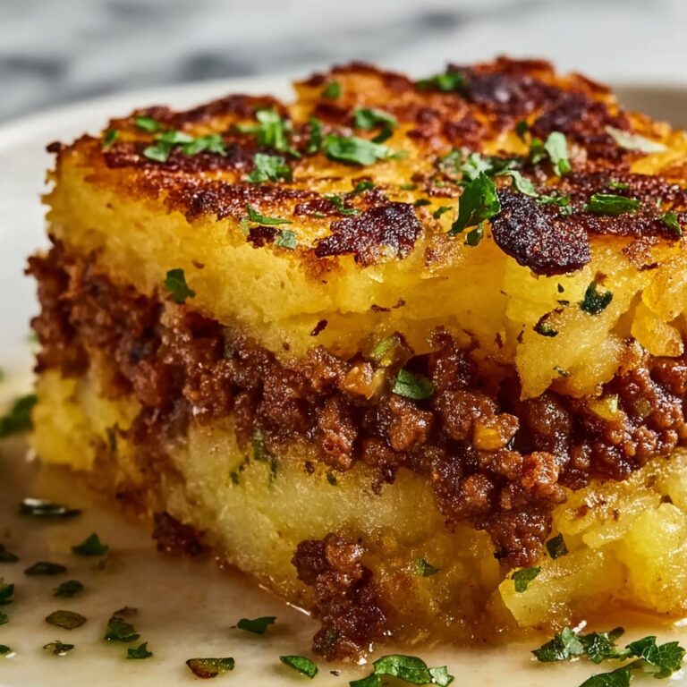 Mashed Potato Pancakes with Ground Beef Filling Recipe