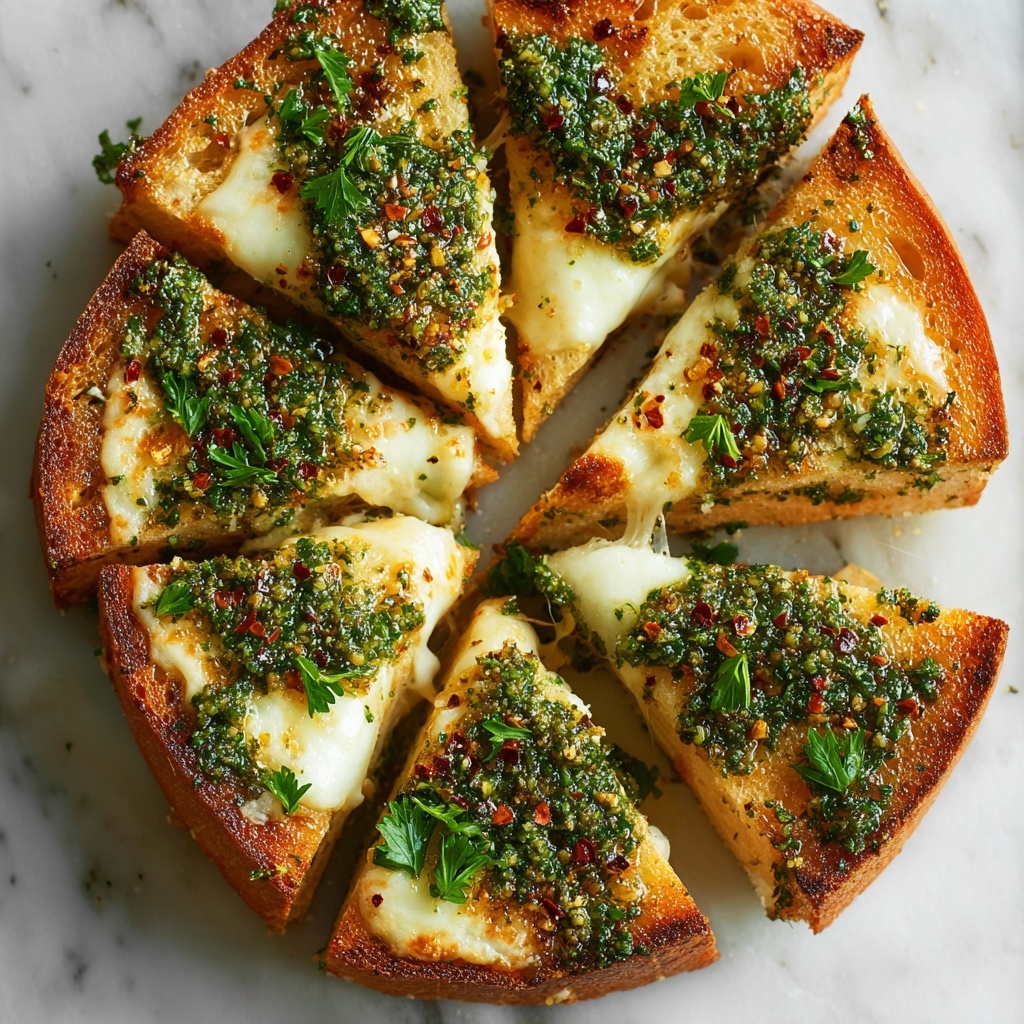 Chimichurri Garlic Bread Recipe - Recipe Image