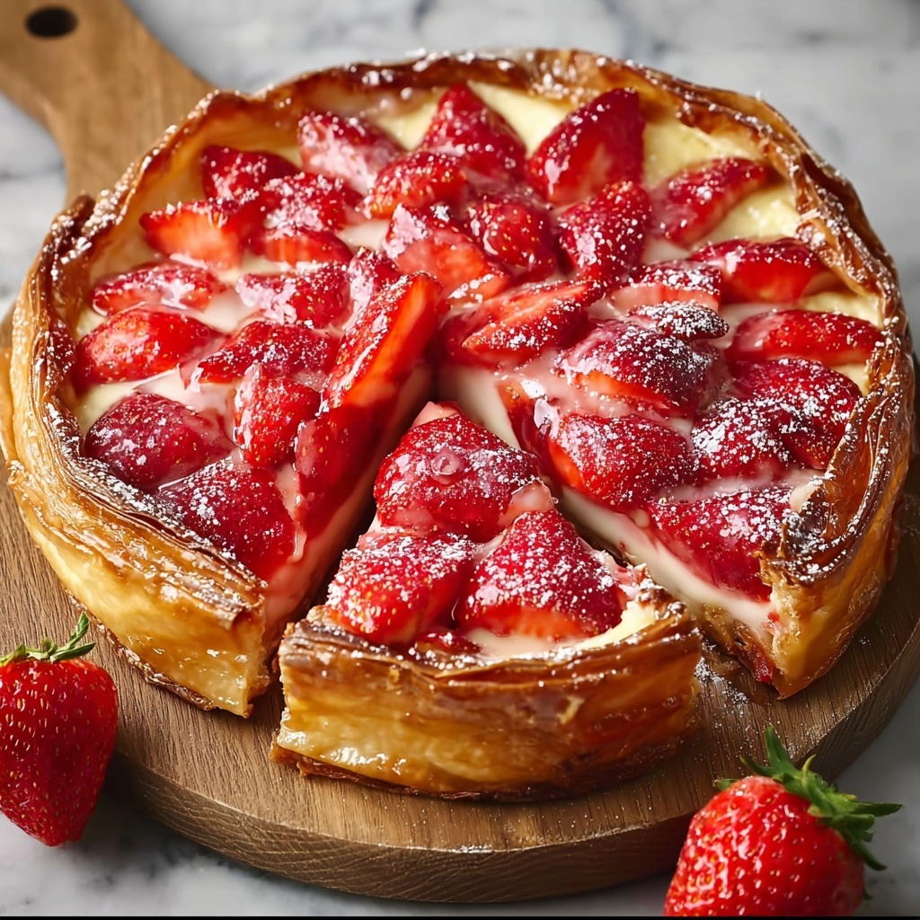 Strawberry Danish Puff Pastry Danishes Recipe - Recipe Image
