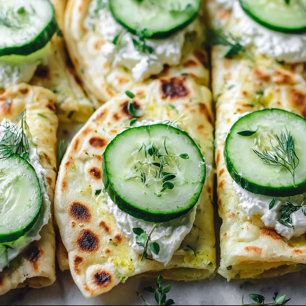 Crispy Cucumber Feta Wraps Recipe - Recipe Image