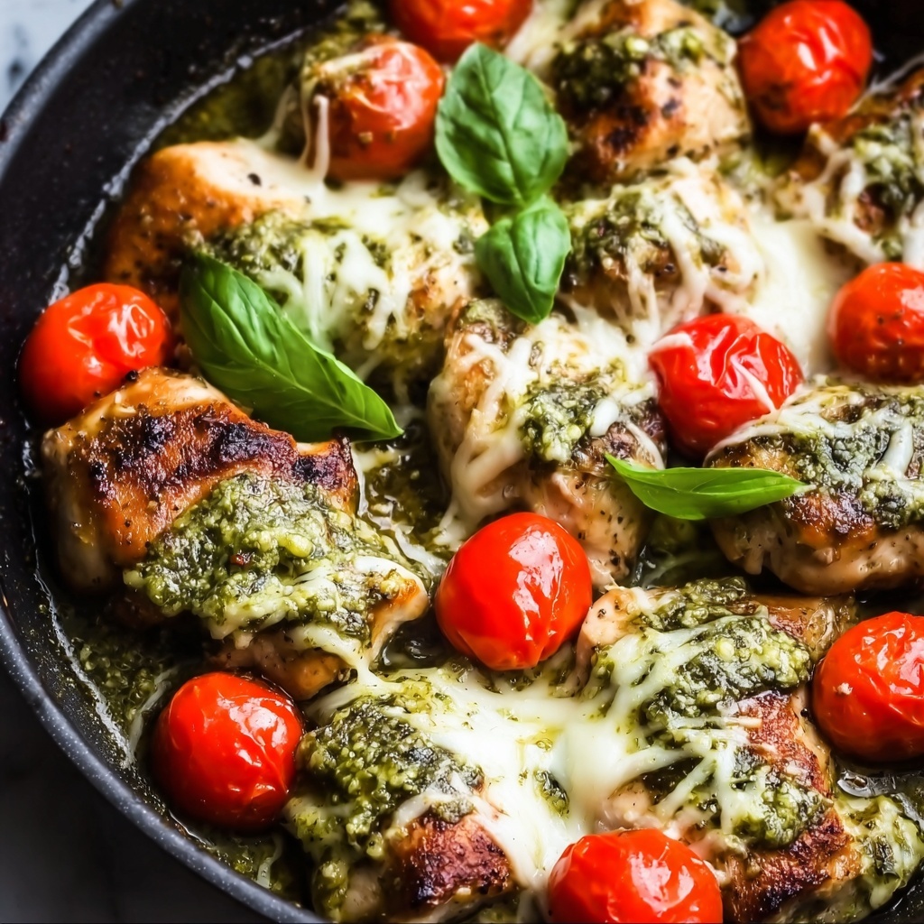 Italian Chicken Skillet with Pesto Recipe - Recipe Image