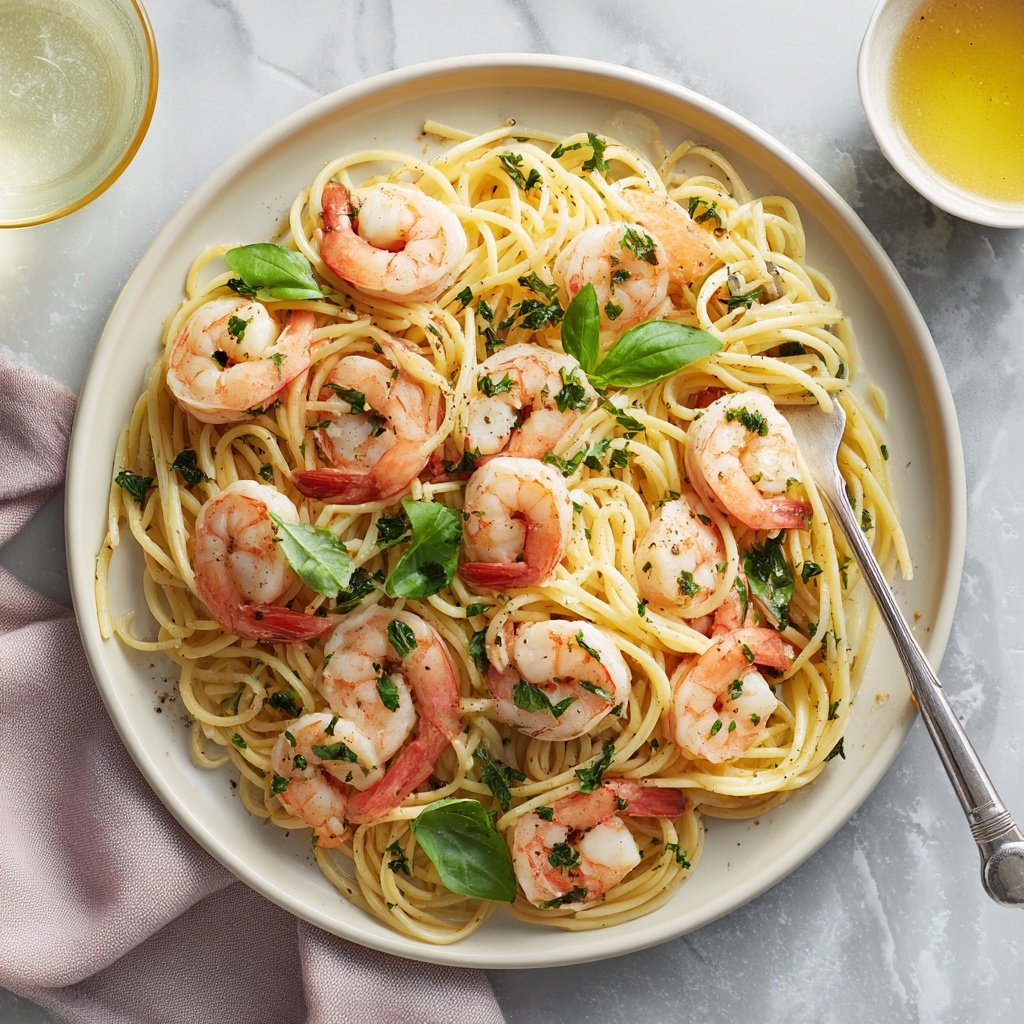 Shrimp Scampi with Whole Wheat Pasta Recipe - Recipe Image