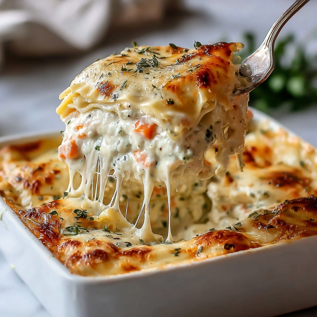 Seafood Lasagna with Creamy Cheese Recipe - Recipe Image