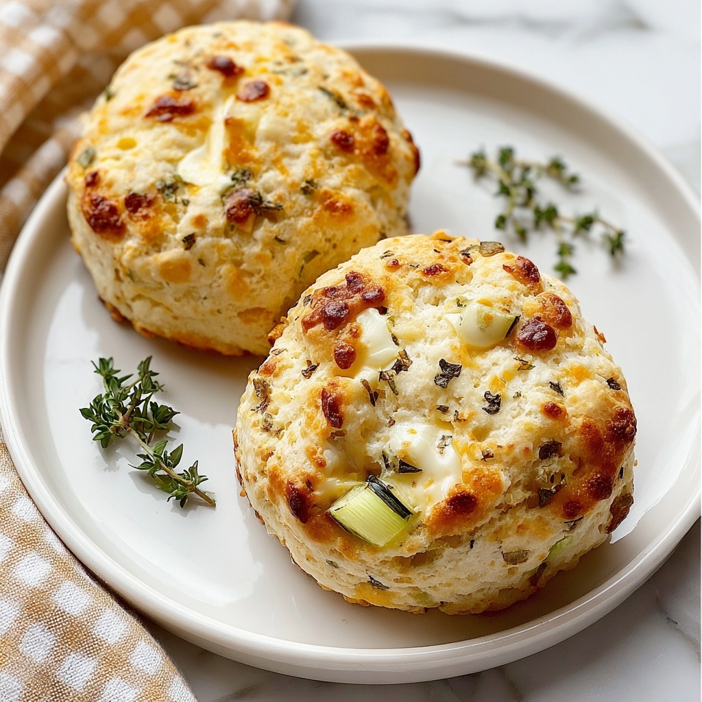 Leek and Cheese Biscuits Recipe - Recipe Image