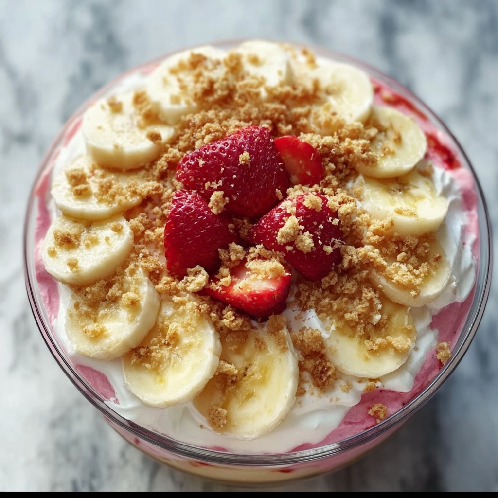 Strawberry Crunch Banana Pudding Recipe - Recipe Image