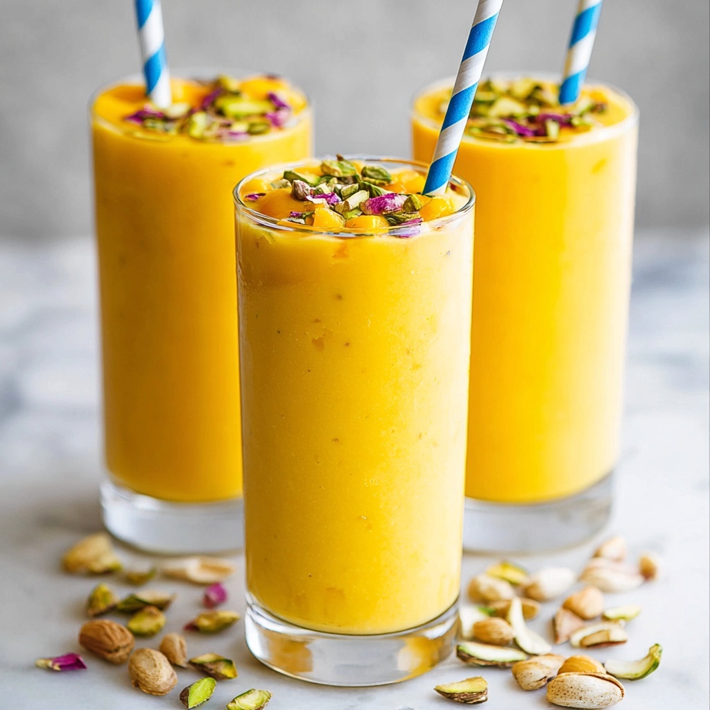 Refreshing Mango Lassi with Honey and Cardamom Recipe - Recipe Image
