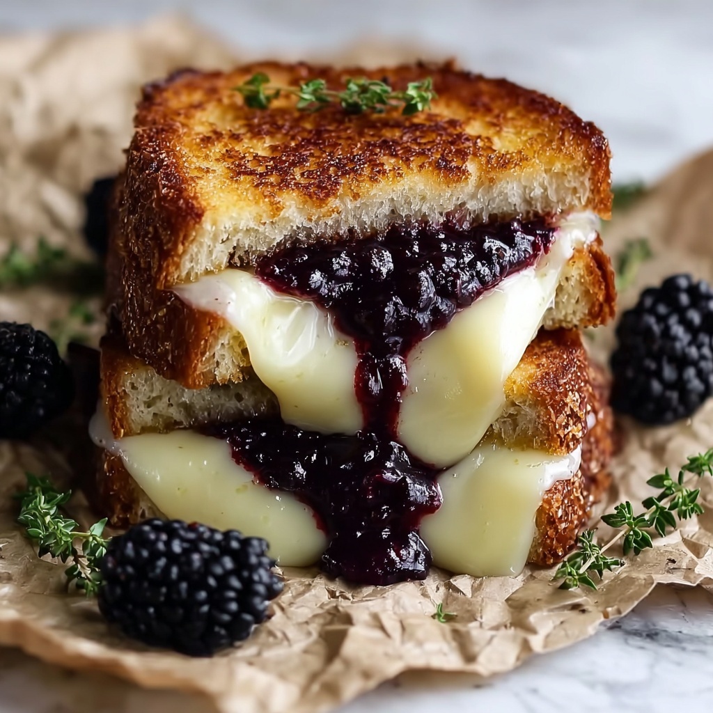 Blackberry Balsamic and Brie Grilled Cheese Recipe - Recipe Image