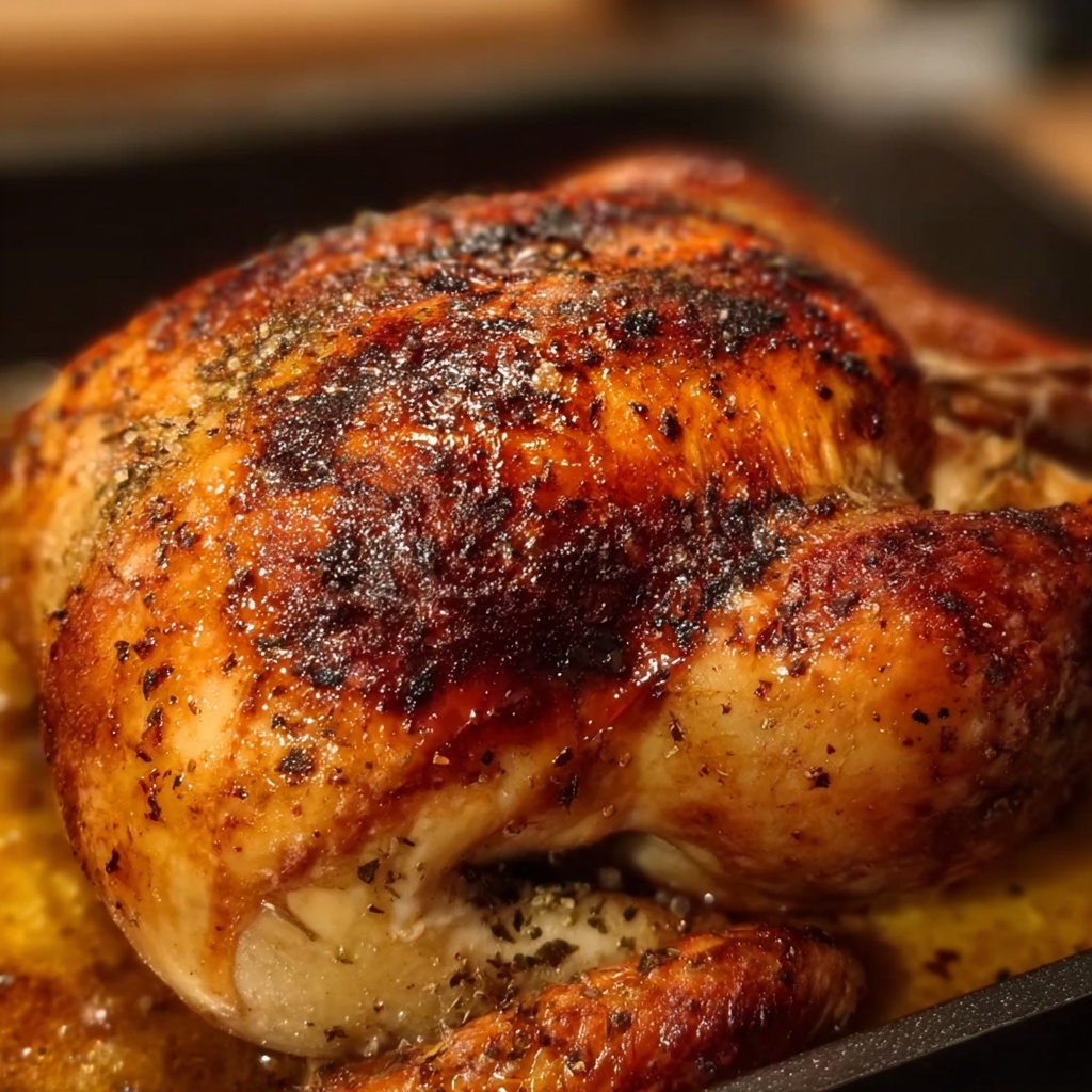 Best Roasted Turkey with Flavorful Herb Butter Recipe - Recipe Image