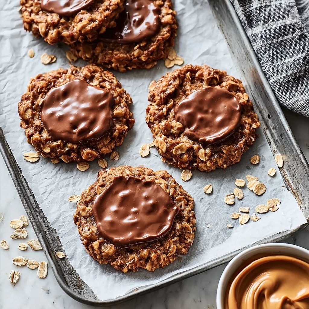 No-Bake Chocolate Peanut Butter Oatmeal Cookies Recipe - Recipe Image