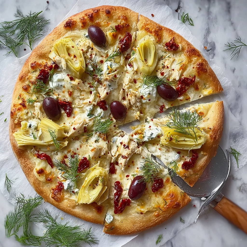Chicken Tzatziki Pizza Recipe - Recipe Image