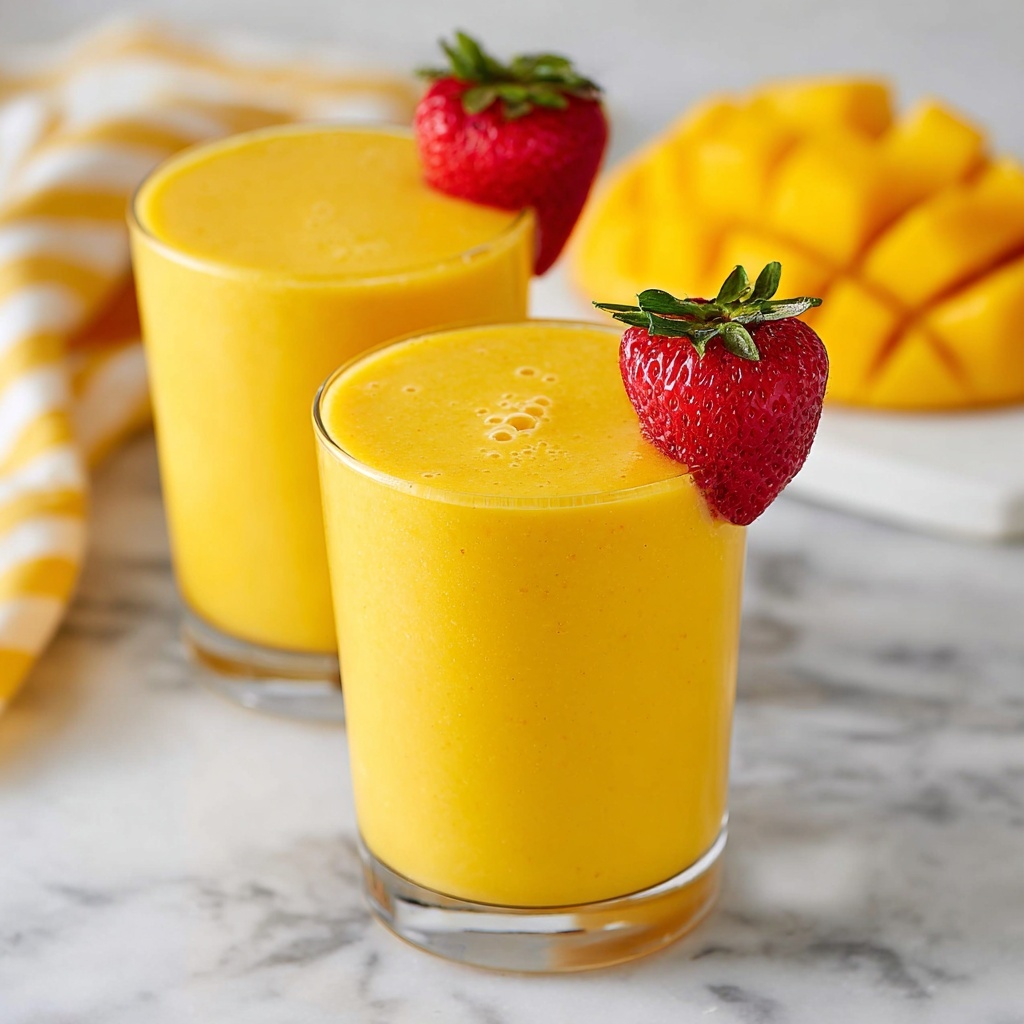Peach Mango Smoothie Recipe - Recipe Image