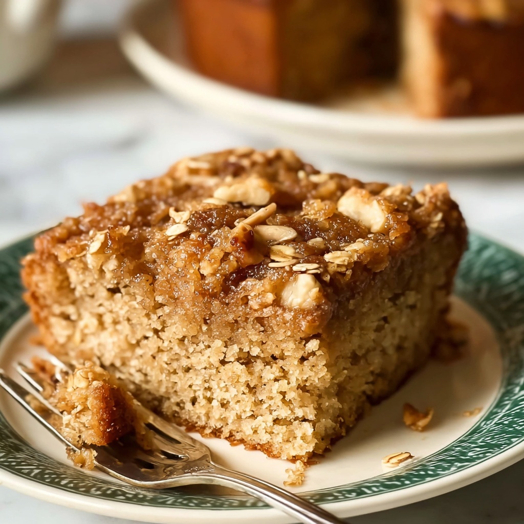 Healthy Breakfast Oatmeal Apple Cake Recipe - Recipe Image