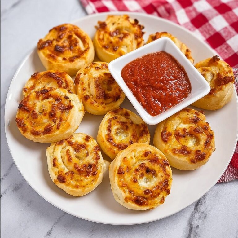Cheesy Garlic Pinwheels Recipe
