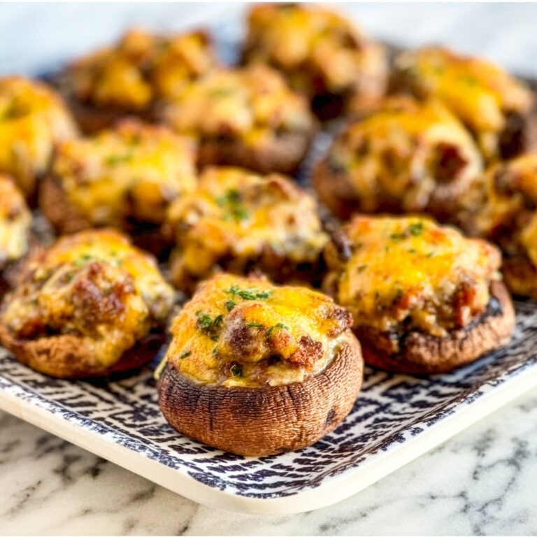 Sausage Stuffed Mushrooms Recipe