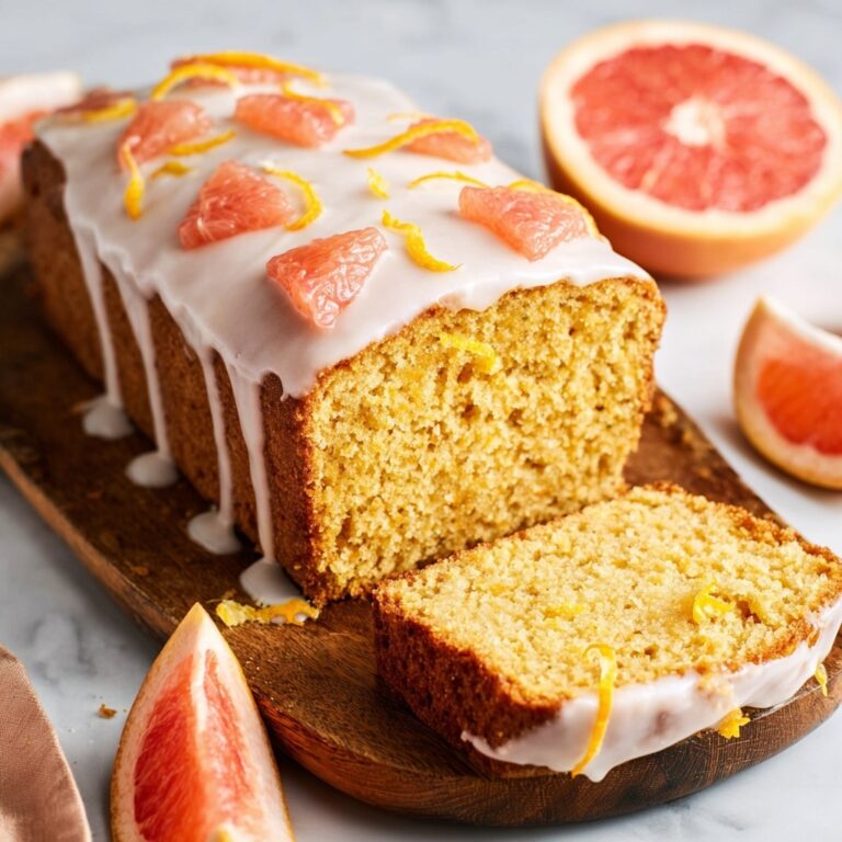 Moist Vegan Grapefruit Loaf Cake Recipe