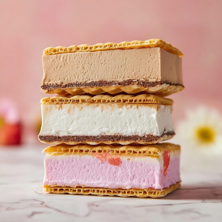 Neapolitan Ice Cream with Strawberry, Chocolate, and Vanilla Layers Recipe