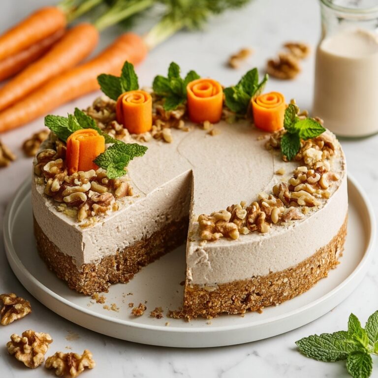 No-Bake Carrot Cake Cheesecake (Vegan & Gluten-Free) Recipe