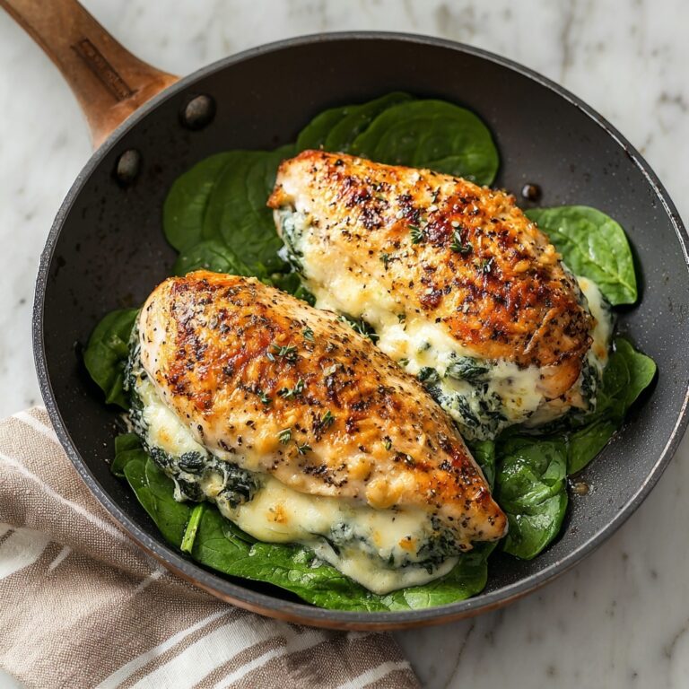 Spinach and Cheese Stuffed Chicken Breast Recipe