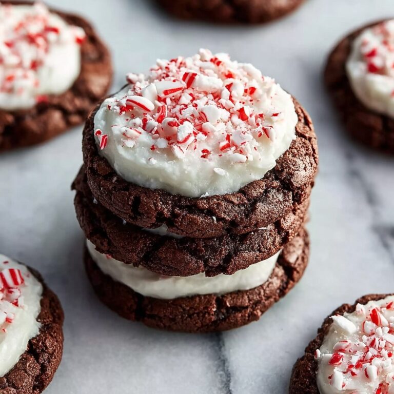 Frosted Peppermint Brownie Cookies Recipe
