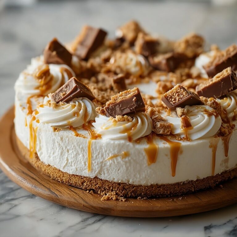 No-Bake Snickers Cheesecake Recipe