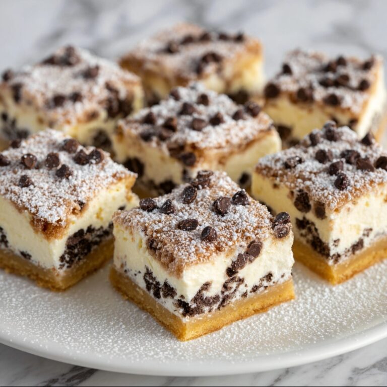 Cannoli Cheesecake Bars Recipe