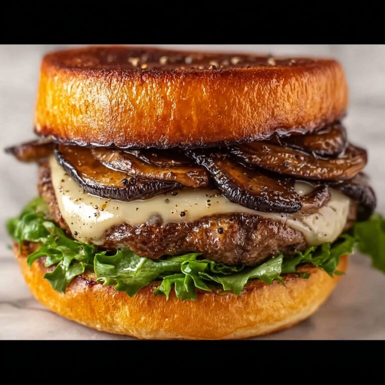 Mushroom Swiss Patty Melt Recipe