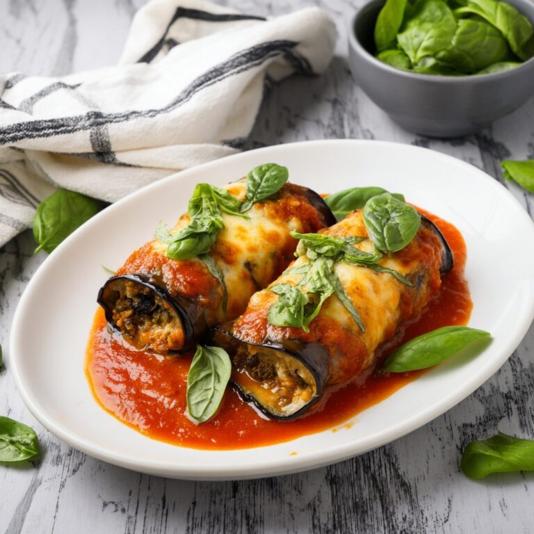 Eggplant Rollatini with Marinara Sauce Recipe