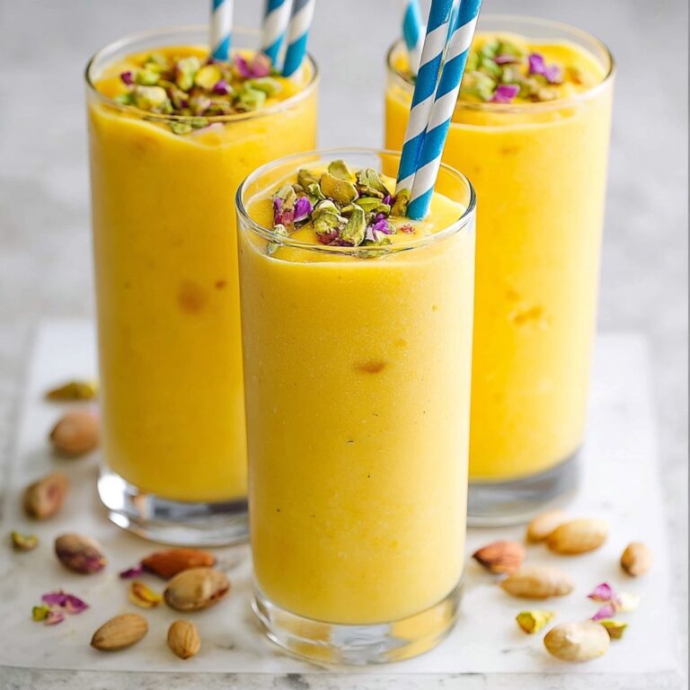 Refreshing Mango Lassi with Honey and Cardamom Recipe