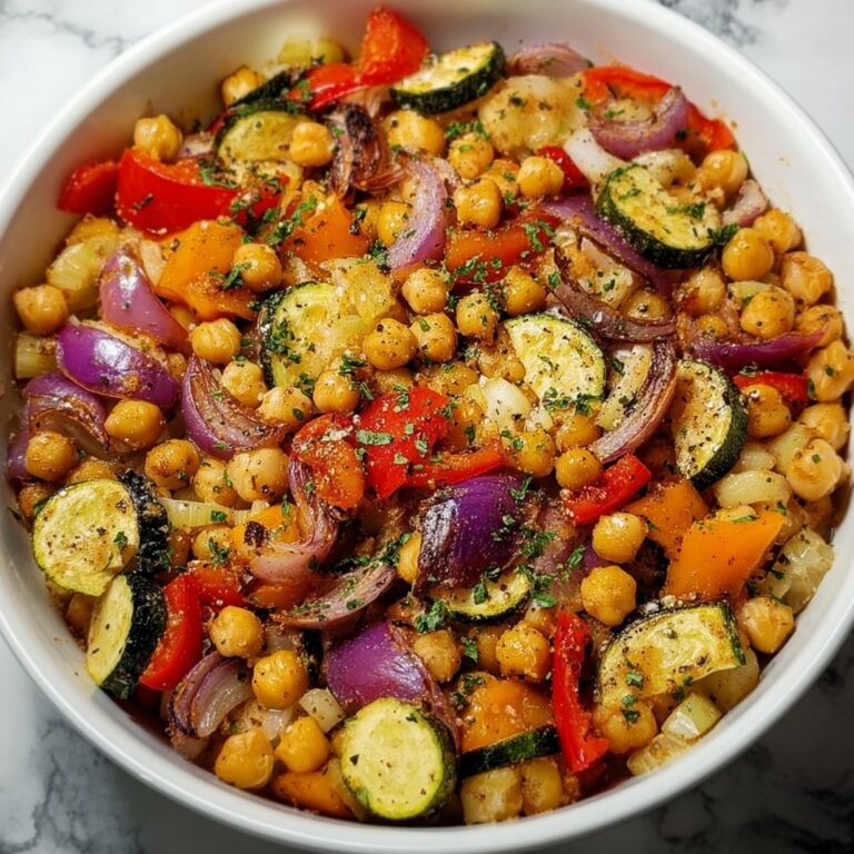 Roasted Veggie and Crispy Chickpea Salad Recipe