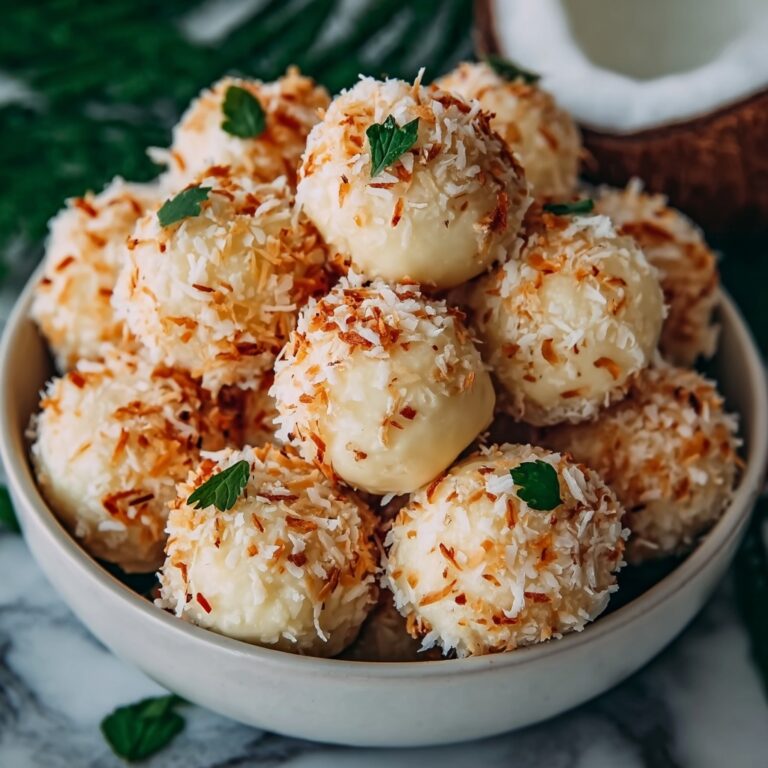 No Bake Coconut Cream Balls Recipe