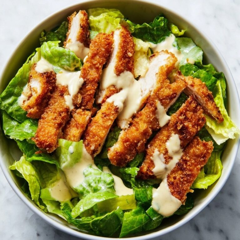 Crispy Chicken Caesar Salad Recipe