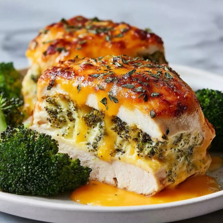 Broccoli Cheddar Stuffed Chicken Recipe