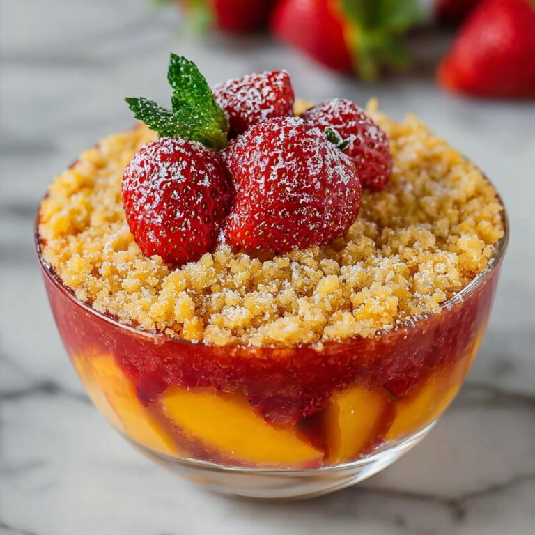 Strawberry Peach Crisp Dessert Recipe
