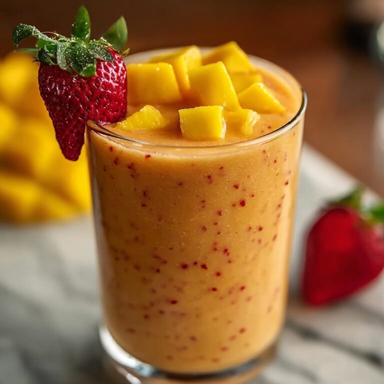 Tropical Strawberry Mango Smoothie Recipe