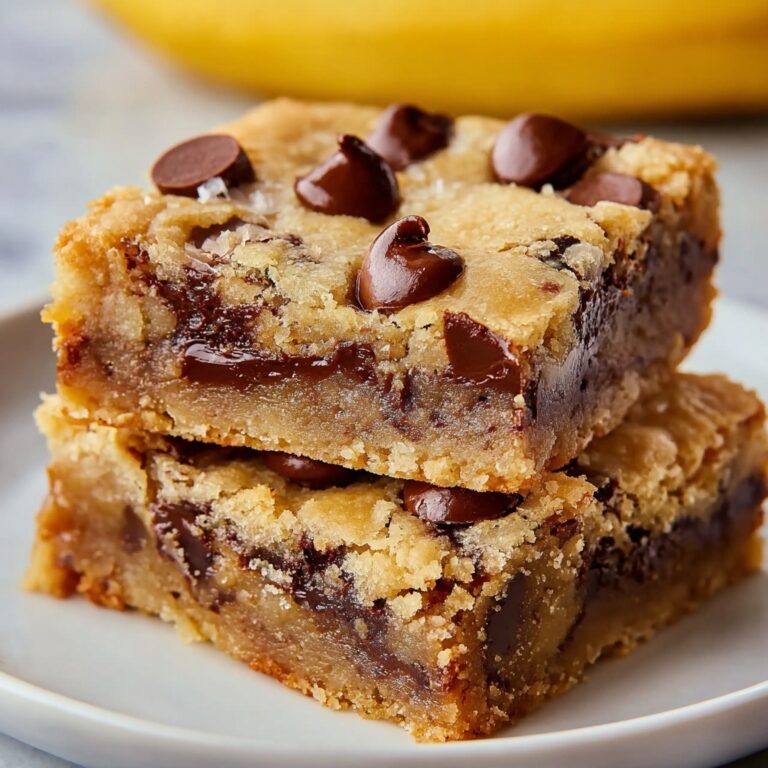 Peanut Butter Chocolate Chip Banana Bars Recipe