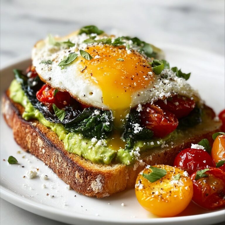 Mediterranean Breakfast Sandwich with Eggs, Feta, and Fresh Veggies Recipe