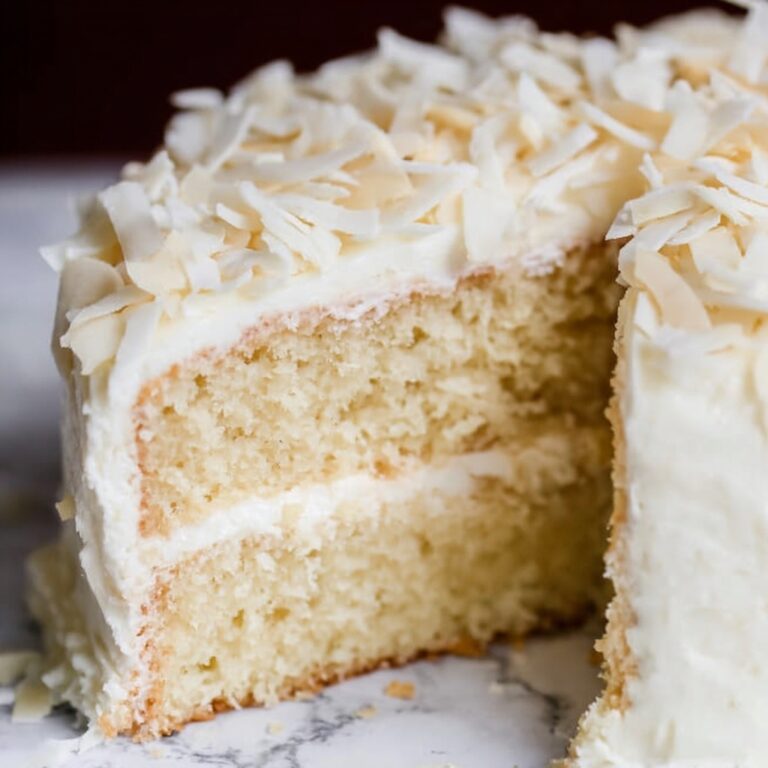 Heavenly White Chocolate Coconut Cake Recipe