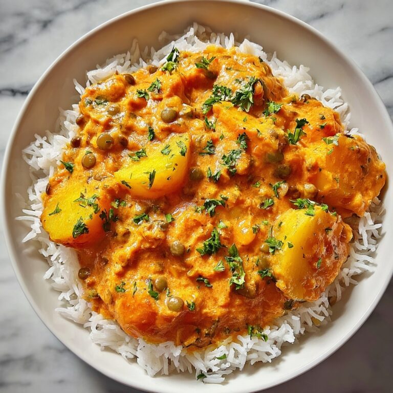 Vegan Butter Lentils and Potatoes Recipe