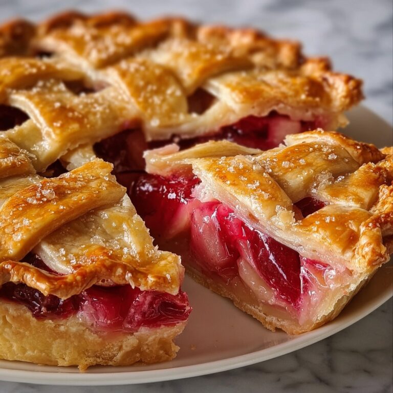 Cherry Rhubarb Pie Recipe