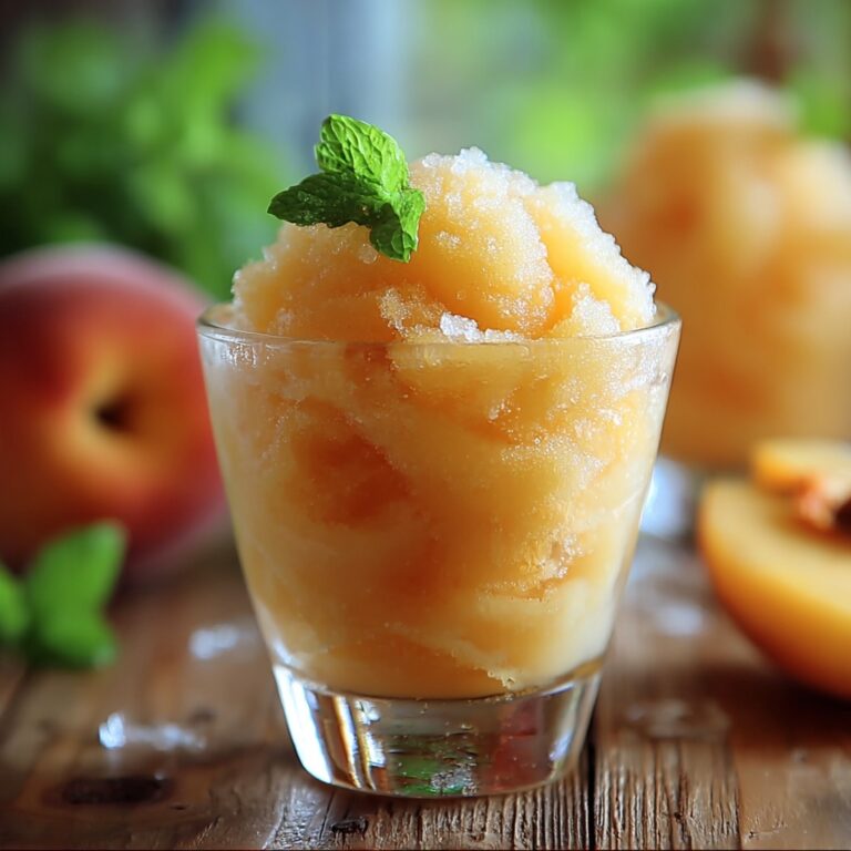 Frozen Peach Lemonade Slush Recipe
