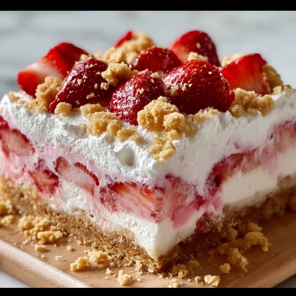 Strawberry Crunch Cheesecake: Irresistible & Sweet Recipe - Recipe Image