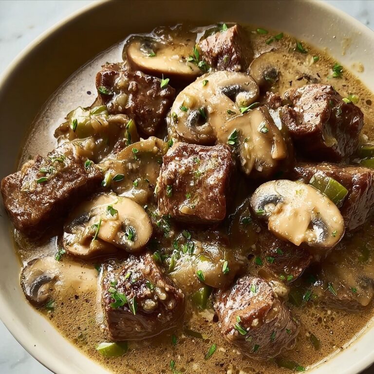 Slow Cooker Beef Stroganoff with Garlic Butter Mushrooms and Pasta Recipe