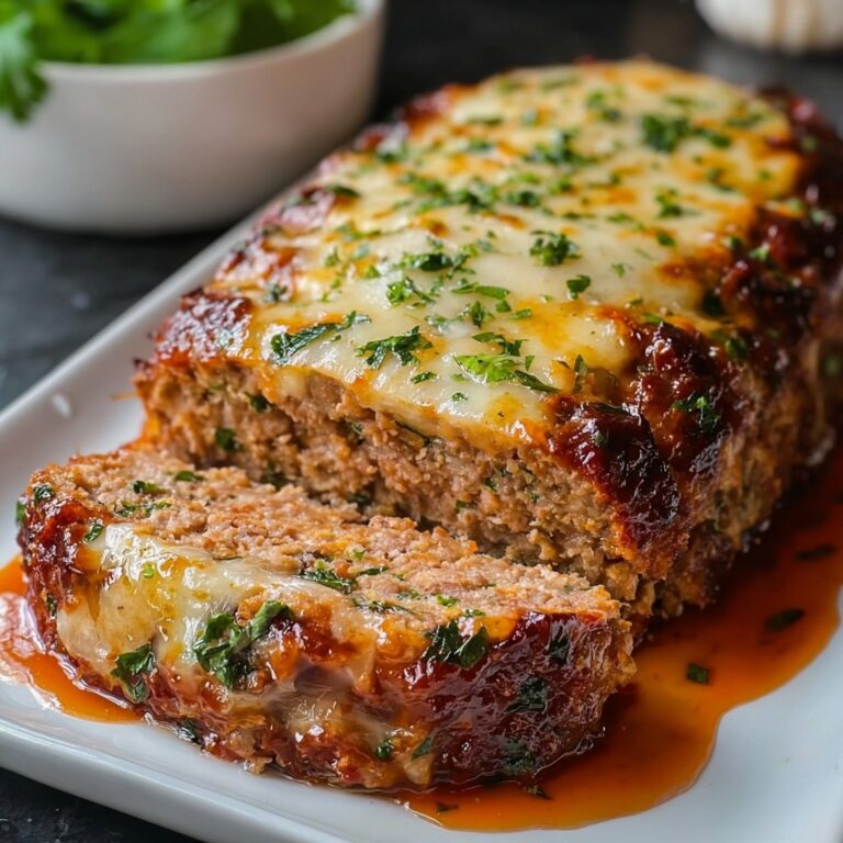Melt-in-Your-Mouth Garlic Parmesan Chicken Meatloaf Recipe