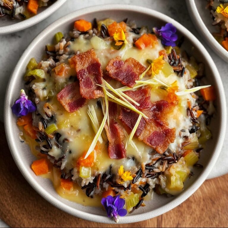 Wild Rice Hotdish with Creamy Mushrooms and Vegetables Recipe