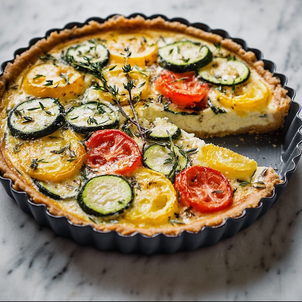 Crustless Garden Vegetable Quiche Recipe - Recipe Image