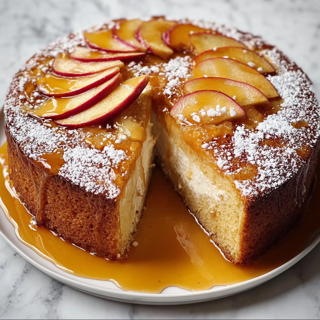 Maple Apple Ricotta Cake Recipe - Recipe Image
